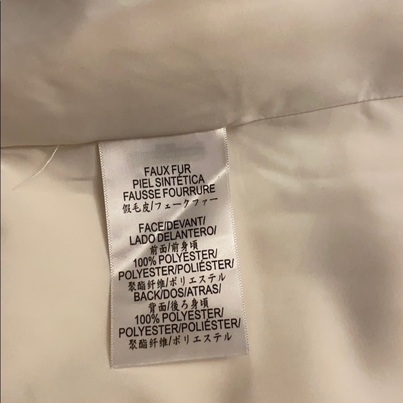 BCBGMAXAZRIA FAUX FUR COAT IN WHITE ONLY - Picture 13 of 16